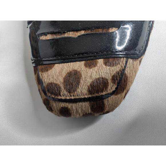 DNKY Womens Leopard spot Leather loafer size 7.5 mobwife Retro, Quiet Luxury - Picture 6 of 10